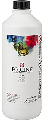 Ecoline Flüssig-Aquarellflasche 490 ml Weiß 100 (11721000)