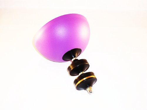 Diabolonet MONOBOLO SCHWARZ mit Henrys Circus Diabolo Halbschale lila