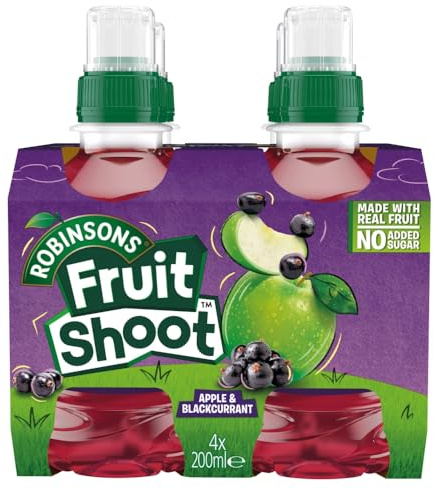 Fruit Shoot Apple & Blackcurrant Kids Juice Drink 4 x 200ml