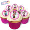 Holly Cupcakes Minnie Mouse: 24 Stück Kuchendekorationen, Vanille, Weiß, Geburtstag, CAKE TOPPER, Reispapier, 45 mm, 12-18 Monate haltbar