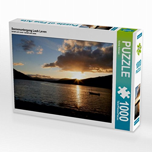 CALVENDO Puzzle Sonnenuntergang Loch Leven | 1000 Teile Lege-Größe 64 x 48 cm Foto-Puzzle für glückliche Stunden
