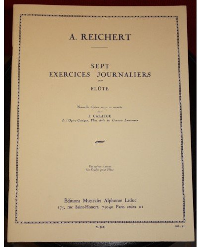 Reichert - 7 tägliche Übungen für Querflöte (eventuell nicht in deutscher Sprache)