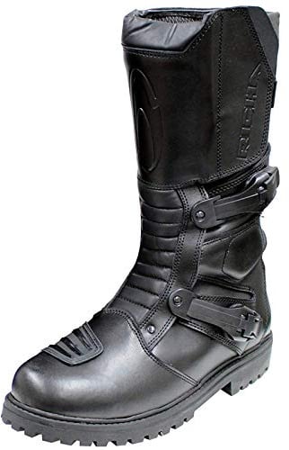 Richa Adventure Men's 100% Waterproof Leather Motorcycle Motorbike Boots, Men's women'