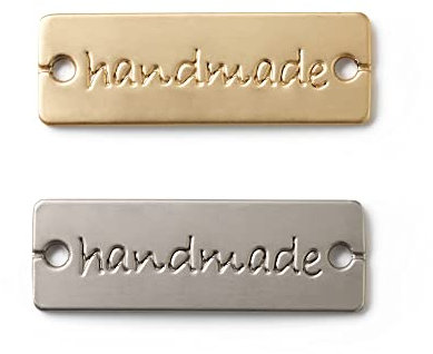 Prym 403794 Pins Handmade zum Annähen Silber & Gold, 9.5 x 5 x 0.2 cm