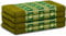 livasia Nachhaltige Klappmatratze aus Kapok - 200x80x8cm - Gästematratze mit Thaiseide, Matratze faltbar für Van, ökologische Yogamatte, Gästebett klappbar, Liege Garten Balkon (Grün/Elefanten Seide)