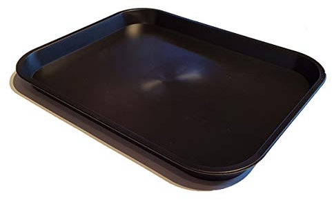 Small Black Plastic Catering Tray - KB2B (310mm L x 241mm W x 22mm D)