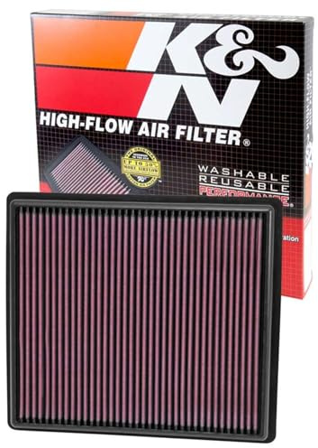 K&N High-Flow Original Lifetime Engine Air Filter: Increase Power: Premium, Washable: Compatible with 2013-2019 Buick/Chevrolet: Regal, Impala, Malibu, 33-2497