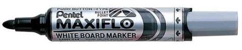 Pentel Whiteboard-Marker, Schwarz, 12 Stück