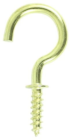 TIMCO Cup Hooks Round Electro Brass - 25mm