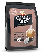 Café GrandMere Matin 36 dosettes 250 g - Lot de 4