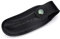 Le Camarguais schwarzes Messer Gürteletui aus Leder Etui für EIN Taschenmesser - SN 10.12 Noir