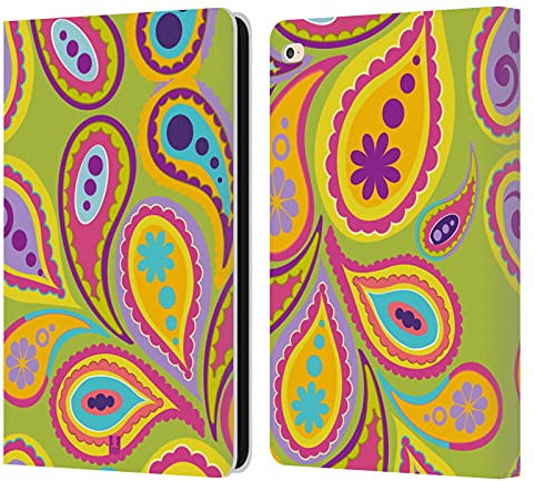 Head Case Designs Kiwi Pattern Paisley Custodia Portafoglio in Pelle Compatibile con Apple iPad Air 2 (2014)