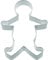 KitchenCraft Gingerbread Man Cookie Cutter, Stainless Steel, 9 x 7 x 2.5 cm, Silver