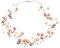 Bling Jewelry Sfumature Di Rosa Crema Multi Filo Di Pesca Linea D'Acqua Dolce Coltivato Collana Illusione Perla Per Le Donne Matrimonio Damigella D'Onore Festa Formale
