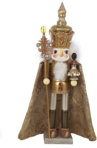 Hollywood Nutcrackers Kurt Adler Hollywood Casse-Noisette représentant Un Roi, 45,72 cm, Doré