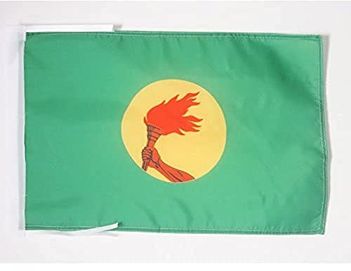 AZ FLAG - Flagge Zaire - 45x30 cm Mit Kordel - Zairische Fahne 30 x 45 Cm - Flaggen