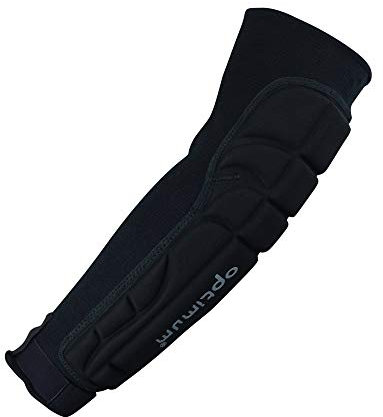 Optimum Unisex Senior Elbow Forearm Guard - Black/Silver, One Size
