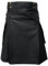 Tartanista - Herren Taktischer Cargo-Kilt mit Taschen - Schwarz - 111 cm Taillenweite; 58,5 cm Länge (Herstellergröße: 44)