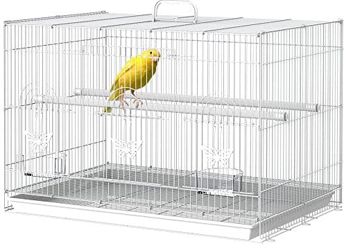 PawHut Vogelkäfig Vogelbauer Vogelvoliere Käfig Bauer Vogelhaus Vogel Sitzstange Wellensittich Kanarien