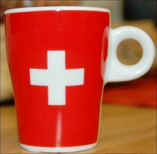 Swiss Cup Schweiz Tasse Langenthal Porzellan