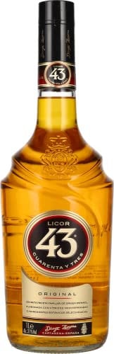 Licor 43 Cuarenta y Tres – Licor Premium de Vainilla y Cítricos Mediterráneos – Botella de 1 Litro