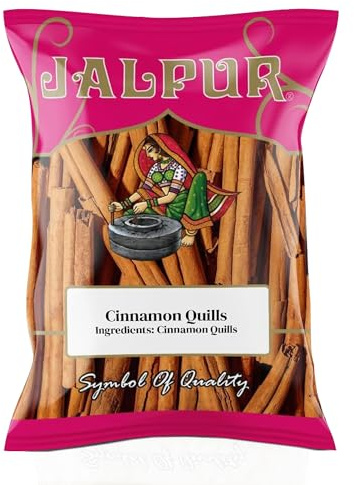 Jalpur millers Cinnamon Quills 50g | Whole cinnamon Sticks | Natural Ceylon cinnamon | Aromatic & Warm Flavor for Cooking, Baking & Teas | Premium Stick | Spice for Desserts & Syrups