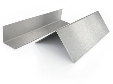 Edelstahl Winkel K240 Geschliffen 1,5mm stark Kantenprofil Eckschutz Profil V2A (2000x20x15mm)