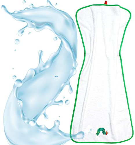 Smithy Fashion 1403035 Handtuch Raupe Nimmersatt, 50 x 100 cm, weiß