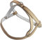 Hundegeschirr, Leder, gepolstert, Beige, Brustumfang 55,9 - 63,5 cm
