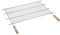 Sauvic 02475 - Parrilla Barbacoa zincada Recortable, con Mangos de Madera, 80 x 40 cm