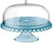Guzzini - Tiffany, Alzata Torte con Campana - Azzurro Mare, Ø 36 x h28 cm - 19940081