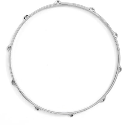 Gibraltar Snare Side Hoop, 13 8 Lug Die-Cast Chrome, 3mm Heavy Duty Bottom Drum Rim with Snare Wire Gates, Reinforced Tension Points, Clear Focused Tone, Corrosion & Resistant Finish (SC-1308SSD)