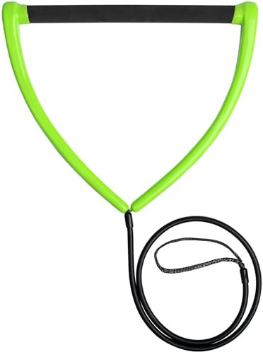 Mesle Wakeboard Hantel TR-R 15'', Non-Stretch Profi Hantel, schwimmend, grün, runder Gummigriff, Länge 1,5 m