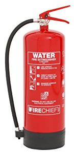 Firechief FXW9 Water Extinguisher, XTR, 9 L, Red