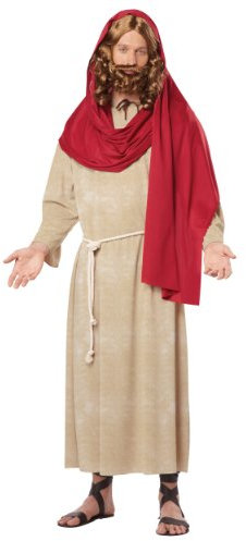 California Costumes Erwachsenenkostüm Jesus Christus, Rot, Naturfarben, L