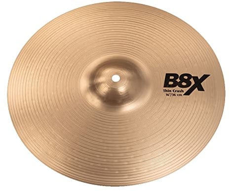 SABIAN 16 B8X Thin Crash Cymbal