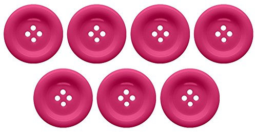 Soul-Cats Knopfset in verschiedenen Farben und Größen Kunststoff bunt, Größe: 25 mm;Farbe: pink