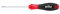 Wiha SoftFinish Slotted Screwdriver with Round Blade for Drive Screws, 302030, 3,0 mm x 80 mm