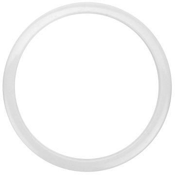 Ahead Bass Drum O's Schlagzeug Port Hole, 4-Zoll Durchmesser, Weiß
