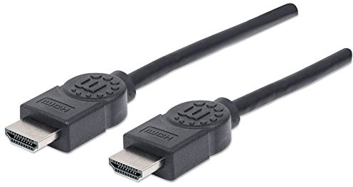Manhattan 323239 High Speed HDMI Kabel mit Ethernet Kanal (HEC ARC 3D 4K) HDMI-Stecker auf HDMI-Stecker geschirmt schwarz 5 m