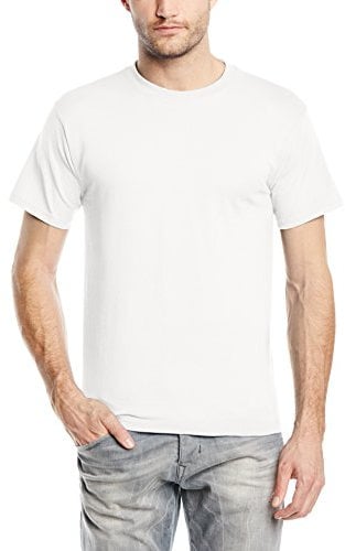 Fruit of the Loom Men's Heavy T-Shirt, White, Large
