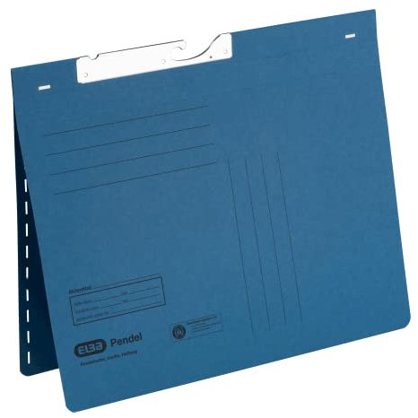ELBA Pendelhefter, 50er Karton, Manilakarton, blau