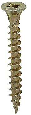 TIMCO C2 Strong-Fix Multi-Purpose Premium Countersunk Gold Woodscrews - 4.5 x 40 - Box of 200