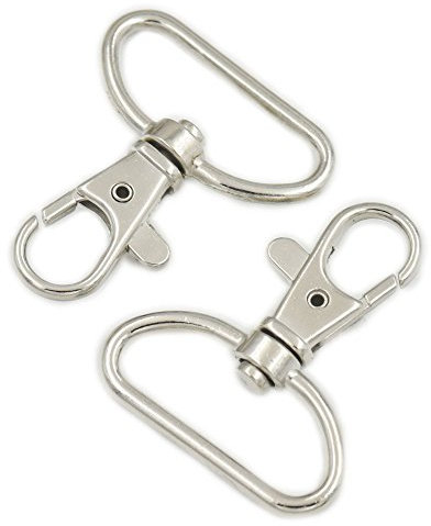 fujiyuan 20 PCS Drehgelenk Hummer Verschlüsse Metall Ergebnisse Clips 3,2 cm 32 mm Snap Lanyard Staubbeutel Pack Träger