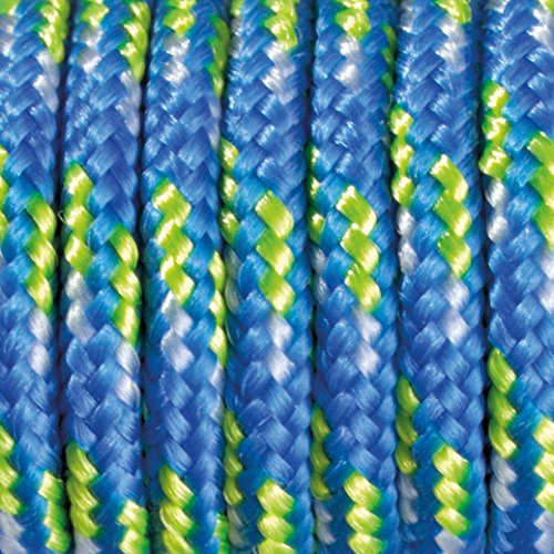 Efco Farbe Mix Paracord Seil, Polyester Blend, blau/hellgrün/weiß, 2 mm x 4 m