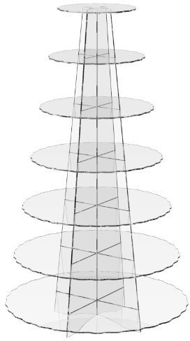 Scalloped Acrylic Cupcake Stand 7 Layer