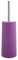 MSV Bürste Toilettenbürste Klobürste WC Garnitur aus PP Ø 10 x 22 cm Lila, Edelstahl, Purple, 30 x 20 x 15 cm