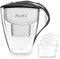 PearlCo Wasserfilter Astra (anthrazit) - mit 3 unimax Filterkartuschen - passend zu Brita Maxtra