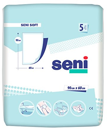 Seni Soft Super Bettschutzunterlage 90 x 60cm, 5 St