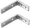 Heavy Duty Galvanised Shelf Bracket 2 Pack - 6x5 / 150x125mm
